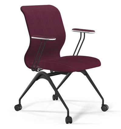 ErgoLife Sit 8 Mr4-4 (F56) - Vivaldi сливовый, основание черное, с подлокотниками
