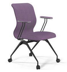 ErgoLife Sit 8 Mr4-4 (F56) - Vivaldi сиреневый, основание черное, с подлокотниками