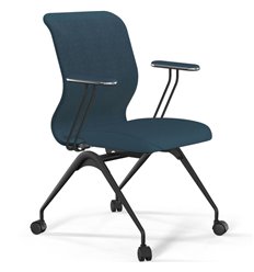ErgoLife Sit 8 Mr4-4 (F56) - Vivaldi светло-синий, основание черное, с подлокотниками