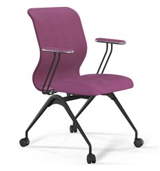 ErgoLife Sit 8 Mr4-4 (F56) - Vivaldi фуксия, основание черное, с подлокотниками