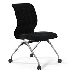 ErgoLife Sit 8 Mr4-4 (F53) - Vivaldi черный, основание хром, без подлокотников