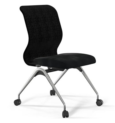 ErgoLife Sit 8 Mr4-4 (F53) - Vivaldi черный, основание хром, без подлокотников