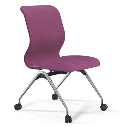 ErgoLife Sit 8 Mr4-4 (F53) - Vivaldi фуксия, основание хром, без подлокотников