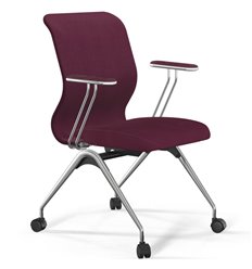 ErgoLife Sit 8 Mr4-4 (F53) - Vivaldi сливовый, основание хром, с подлокотниками
