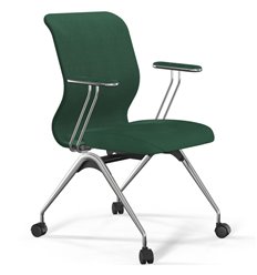 ErgoLife Sit 8 Mr4-4 (F53) - Vivaldi зеленый, основание хром, с подлокотниками