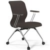ErgoLife Sit 8 Mr4-4 (F53) - Vivaldi темно-коричневый, основание хром, с подлокотниками фото 1