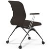 ErgoLife Sit 8 Mr4-4 (F53) - Vivaldi темно-коричневый, основание хром, с подлокотниками фото 2