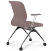 ErgoLife Sit 8 Mr4-4 (F53) - Vivaldi темно-розовый, основание хром, с подлокотниками фото 2