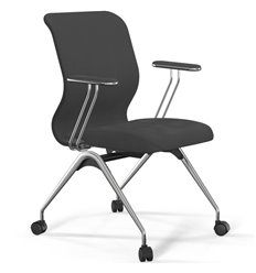 ErgoLife Sit 8 Mr4-4 (F53) - Vivaldi темно-серый, основание хром, с подлокотниками