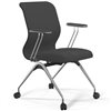 ErgoLife Sit 8 Mr4-4 (F53) - Vivaldi темно-серый, основание хром, с подлокотниками фото 1