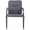Riva Chair Самба SMB-01H Серый, с мягкими подлокотниками, Хром гальв. фото 2