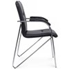 Riva Chair Самба SMB-01H Черный, с мягкими подлокотниками, Хром гальв. фото 3