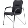 Riva Chair Самба SMB-01H Черный, с мягкими подлокотниками, Хром гальв. фото 8