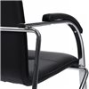 Riva Chair Самба SMB-01H Черный, с мягкими подлокотниками, Хром гальв. фото 10