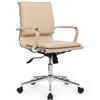 Riva Chair Hugo 6003-2SE светло-бежевое, хром, экокожа фото 1