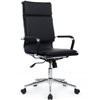 Riva Chair Hugo 6003-1SE черное, хром, экокожа фото 1