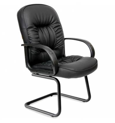 Кресло CHAIRMAN 416V для посетителя, экокожа, цвет черный