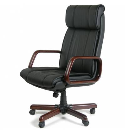 Кресло CHAIRMAN 419 для руководителя, кожа, цвет черный