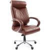 Кресло CHAIRMAN 420/brown для руководителя, кожа, цвет коричневый фото 1