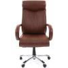 Кресло CHAIRMAN 420/brown для руководителя, кожа, цвет коричневый фото 2