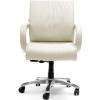 Кресло CHAIRMAN 444/white для руководителя, кожа, цвет белый фото 2