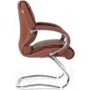 Кресло CHAIRMAN 445/brown для посетителя, кожа, цвет коричневый фото 3