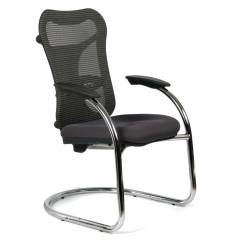 Кресло CHAIRMAN 426/TW-12 для посетителя, сетка/ткань, цвет серый