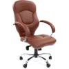 Кресло CHAIRMAN 430/brown для руководителя, кожа, цвет коричневый фото 1