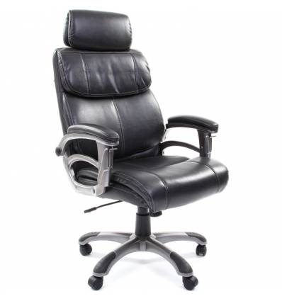 Кресло CHAIRMAN 433/grey для руководителя, экокожа, цвет темно-серый