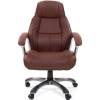 Кресло CHAIRMAN 436/brown для руководителя, кожа, цвет коричневый фото 2