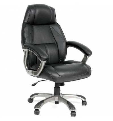 Кресло CHAIRMAN 436/black для руководителя, кожа, цвет черный