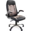 Кресло CHAIRMAN 439/grey для руководителя, микрофибра/экокожа, цвет серый/черный фото 1