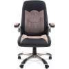 Кресло CHAIRMAN 439/grey для руководителя, микрофибра/экокожа, цвет серый/черный фото 2
