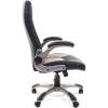 Кресло CHAIRMAN 439/grey для руководителя, микрофибра/экокожа, цвет серый/черный фото 3