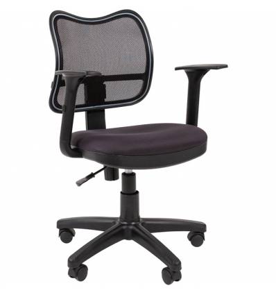 Кресло CHAIRMAN 450/TW-12 для оператора, сетка/ткань, цвет черный/серый