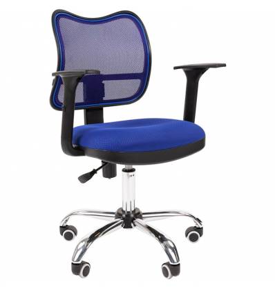 Кресло CHAIRMAN 450 сhrom/TW10-TW05 для оператора, сетка/ткань, цвет синий