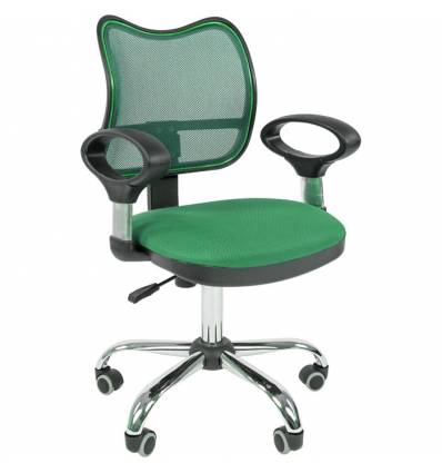 Кресло CHAIRMAN 450 сhrom/TW18-TW03 для оператора, сетка/ткань, цвет зеленый