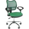 Кресло CHAIRMAN 450 сhrom/TW18-TW03 для оператора, сетка/ткань, цвет зеленый фото 1