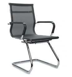 Riva Chair Hugo 6001-3E серое, хром, сетка
