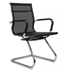 Riva Chair Hugo 6001-3E черное, хром, сетка