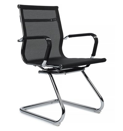 Riva Chair Hugo 6001-3E черное, хром, сетка