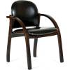Кресло CHAIRMAN 659/black glossy для посетителя, экокожа матовая, цвет черный фото 1