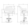 DOBRIN Charly Black LM-5019 серый твид (LEO11), черное основание фото 9