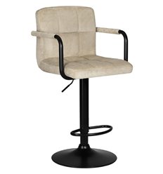 DOBRIN Kruger ARM Black LM-5011 бежевый вельвет (LAR-E2041-04), черное основание