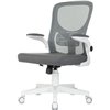 Бюрократ ASTER N-W GREY, белый пластик, сетка/ткань, цвет серый фото 8