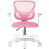 Бюрократ BUROKIDS 3 PINK, розовый сетка/ткань, белый пластик, подставка для ног фото 2
