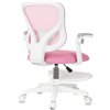 Бюрократ BUROKIDS 3 PINK, розовый сетка/ткань, белый пластик, подставка для ног фото 4