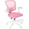 Бюрократ BUROKIDS 3 PINK, розовый сетка/ткань, белый пластик, подставка для ног фото 6