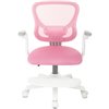 Бюрократ BUROKIDS 3 PINK, розовый сетка/ткань, белый пластик, подставка для ног фото 7