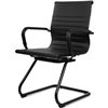 Riva Chair Hugo 6002-3SEB черное, черный металл, экокожа фото 8